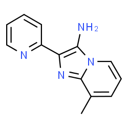 ChemSpider 2D Image | 8-Methyl-2-(2-pyridinyl)imidazo[1,2-a]pyridin-3-amine | C13H12N4