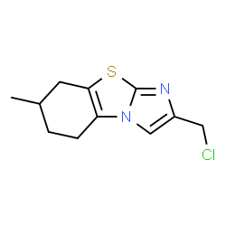 ChemSpider 2D Image | 2-(Chloromethyl)-7-methyl-5,6,7,8-tetrahydroimidazo[2,1-b][1,3]benzothiazole | C11H13ClN2S