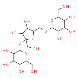 ChemSpider 2D Image | Hexopyranosyl-(1->6)hex-2-ulofuranosyl hexopyranoside | C18H32O16