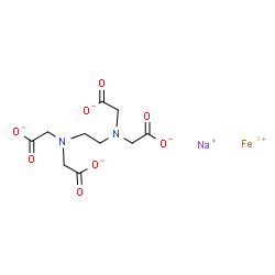 ChemSpider 2D Image | SODIUM FERRIC EDTA | C10H12FeN2NaO8