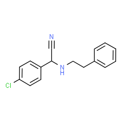ChemSpider 2D Image | (4-Chlorophenyl)[(2-phenylethyl)amino]acetonitrile | C16H15ClN2