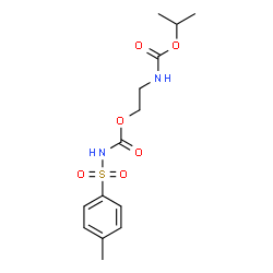 ChemSpider 2D Image | 2-[(Isopropoxycarbonyl)amino]ethyl [(4-methylphenyl)sulfonyl]carbamate | C14H20N2O6S