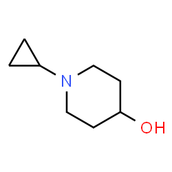 ChemSpider 2D Image | 1-Cyclopropyl-4-piperidinol | C8H15NO