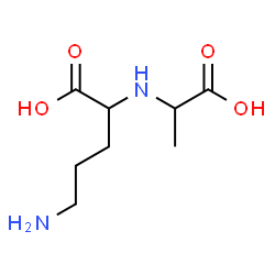 ChemSpider 2D Image | N~2~-(1-Carboxyethyl)ornithine | C8H16N2O4