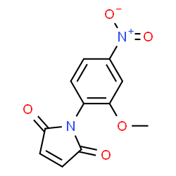 ChemSpider 2D Image | 1-(2-Methoxy-4-nitro-phenyl)-pyrrole-2,5-dione | C11H8N2O5