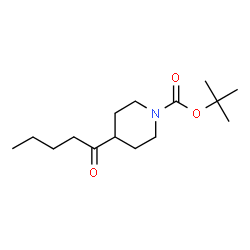 ChemSpider 2D Image | tert-Butyl 4-pentanoylpiperidine-1-carboxylate | C15H27NO3