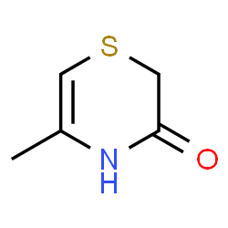 ChemSpider 2D Image | 5-Methyl-2H-1,4-thiazin-3(4H)-one | C5H7NOS