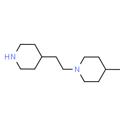 ChemSpider 2D Image | 4-Methyl-1-[2-(4-piperidinyl)ethyl]piperidine | C13H26N2