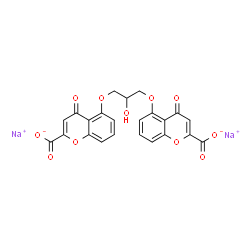 ChemSpider 2D Image | CROMOLYN SODIUM | C23H14Na2O11