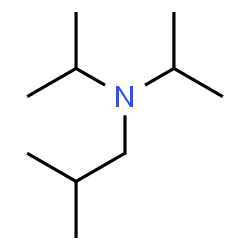 ChemSpider 2D Image | N,N-Diisopropyl-2-methyl-1-propanamine | C10H23N