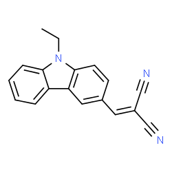 ChemSpider 2D Image | [(9-Ethyl-9H-carbazol-3-yl)methylene]malononitrile | C18H13N3