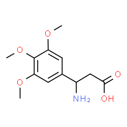ChemSpider 2D Image | 3-Amino-3-(3,4,5-trimethoxyphenyl)propanoic acid | C12H17NO5