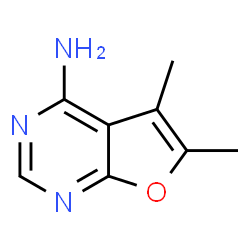 ChemSpider 2D Image | 5,6-Dimethylfuro[2,3-d]pyrimidin-4-amine | C8H9N3O