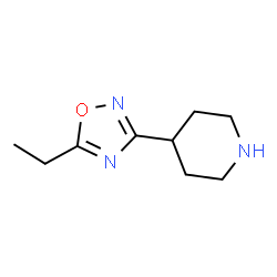 ChemSpider 2D Image | 4-(5-Ethyl-1,2,4-oxadiazol-3-yl)piperidine | C9H15N3O