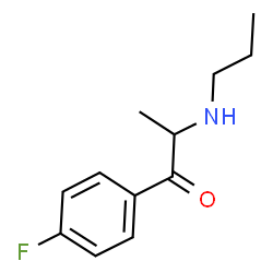 ChemSpider 2D Image | 1-(4-Fluorophenyl)-2-(propylamino)-1-propanone | C12H16FNO