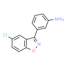 ChemSpider 2D Image | 3-(5-Chloro-1,2-benzoxazol-3-yl)aniline | C13H9ClN2O