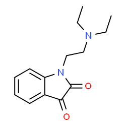 ChemSpider 2D Image | 1-(2-(Diethylamino)ethyl)indoline-2,3-dione | C14H18N2O2