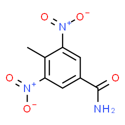 ChemSpider 2D Image | 4-Methyl-3,5-dinitrobenzamide | C8H7N3O5