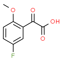 ChemSpider 2D Image | (5-Fluoro-2-methoxyphenyl)(oxo)acetic acid | C9H7FO4
