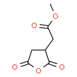 ChemSpider 2D Image | Methyl (2,5-dioxotetrahydro-3-furanyl)acetate | C7H8O5