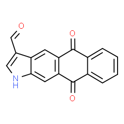 ChemSpider 2D Image | 5,10-Dioxo-5,10-dihydro-1H-naphtho[2,3-f]indole-3-carbaldehyde | C17H9NO3