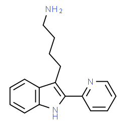 ChemSpider 2D Image | 4-(2-Pyridin-2-yl-1H-indol-3-yl)-butylamine | C17H19N3