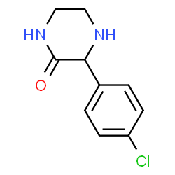 ChemSpider 2D Image | 3-(4-Chlorophenyl)-2-piperazinone | C10H11ClN2O