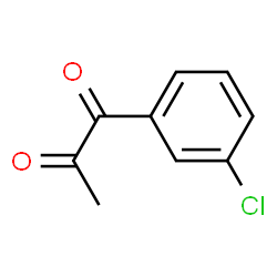 ChemSpider 2D Image | 1-(3-Chlorophenyl)-1,2-propanedione | C9H7ClO2