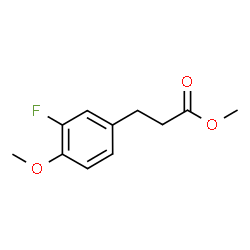 ChemSpider 2D Image | Methyl 3-(3-fluoro-4-methoxyphenyl)propanoate | C11H13FO3