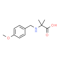 ChemSpider 2D Image | N-(4-Methoxybenzyl)-2-methylalanine | C12H17NO3