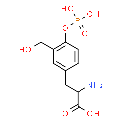 ChemSpider 2D Image | 3-(Hydroxymethyl)-O-phosphonotyrosine | C10H14NO7P
