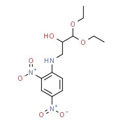 ChemSpider 2D Image | 3-[(2,4-Dinitrophenyl)amino]-1,1-diethoxy-2-propanol | C13H19N3O7