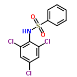 InChI=1/C12H8Cl3NO2S/c13-8-6-10(14)12(11(15)7-8)16-19(17,18)9-4-2-1-3-5-9/h1-7,16H