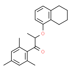 ChemSpider 2D Image | 1-Mesityl-2-(5,6,7,8-tetrahydro-1-naphthalenyloxy)-1-propanone | C22H26O2
