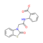 InChI=1/C16H12N2O4S/c19-14(17-11-6-2-1-5-10(11)15(20)21)9-18-12-7-3-4-8-13(12)23-16(18)22/h1-8H,9H2,(H,17,19)(H,20,21)/p-1