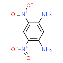 ChemSpider 2D Image | 4,6-Dinitro-1,3-benzenediamine | C6H6N4O4