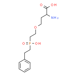 ChemSpider 2D Image | O-{2-[Hydroxy(2-phenylethyl)phosphoryl]ethyl}homoserine | C14H22NO5P