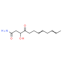 ChemSpider 2D Image | 3-Hydroxy-4-oxo-7,10-dodecadienamide | C12H19NO3