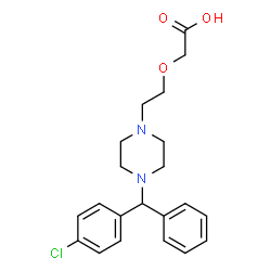 ChemSpider 2D Image | Cetirizine | C21H25ClN2O3