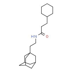 ChemSpider 2D Image | N-[2-(Adamantan-1-yl)ethyl]-3-cyclohexylpropanamide | C21H35NO