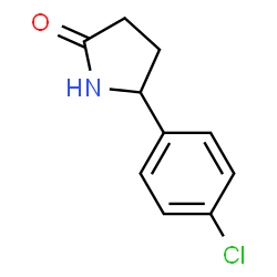 ChemSpider 2D Image | 5-(4-Chlorophenyl)-2-pyrrolidinone | C10H10ClNO
