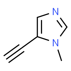 ChemSpider 2D Image | 5-Ethynyl-1-methyl-1H-imidazole | C6H6N2