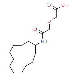 ChemSpider 2D Image | [2-(Cyclododecylamino)-2-oxoethoxy]acetic acid | C16H29NO4