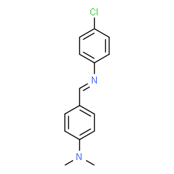 ChemSpider 2D Image | N-[4-(dimethylamino)benzylidene]aniline | C15H15ClN2