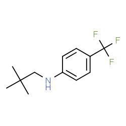 ChemSpider 2D Image | N-(2,2-Dimethylpropyl)-4-(trifluoromethyl)aniline | C12H16F3N