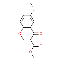 ChemSpider 2D Image | Methyl 3-(2,5-dimethoxyphenyl)-3-oxopropanoate | C12H14O5