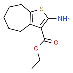 ChemSpider 2D Image | ethyl 2-amino-4H,5H,6H,7H,8H-cyclohepta[b]thiophene-3-carboxylate | C12H17NO2S
