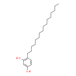 ChemSpider 2D Image | 4-Hexadecyl-1,3-benzenediol | C22H38O2