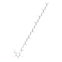 ChemSpider 2D Image | 3,4-Didehydro-1',2'-dihydro-psi,psi-caroten-1'-yl hexopyranoside | C46H66O6