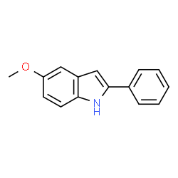 ChemSpider 2D Image | 5-Methoxy-2-phenyl-1H-indole | C15H13NO